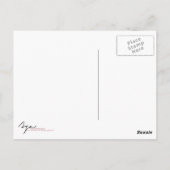 Aza Schwarzweißfotografie Postkarte (Rückseite)