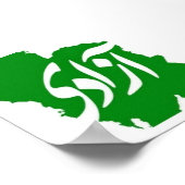 Azadi (Freedom) Karte des Iran-Poster Poster (Ecke)