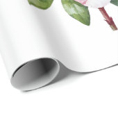 Azalea Blume Aquarellmalerei Geschenkpapier (Rolleneckpunkt)