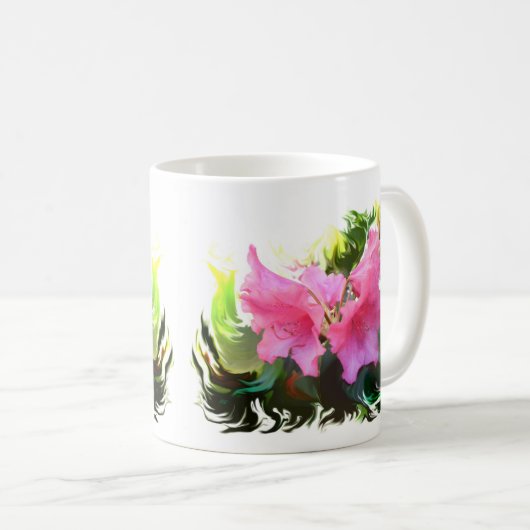 Azalea Blume Kaffeetasse (VorderseiteRechts)
