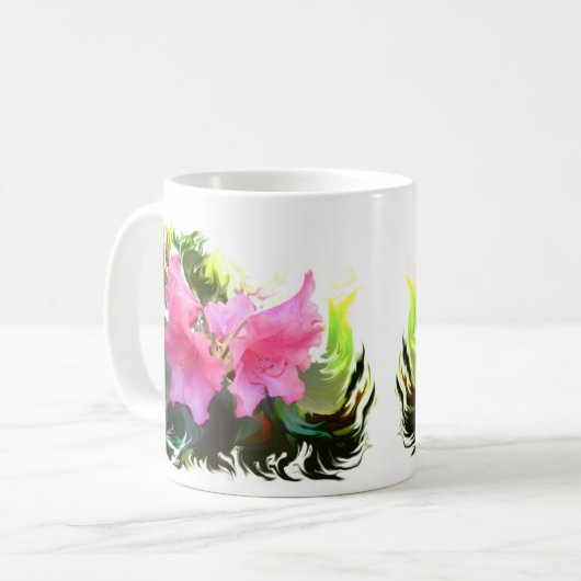Azalea Blume Kaffeetasse (Vorderseite Links)