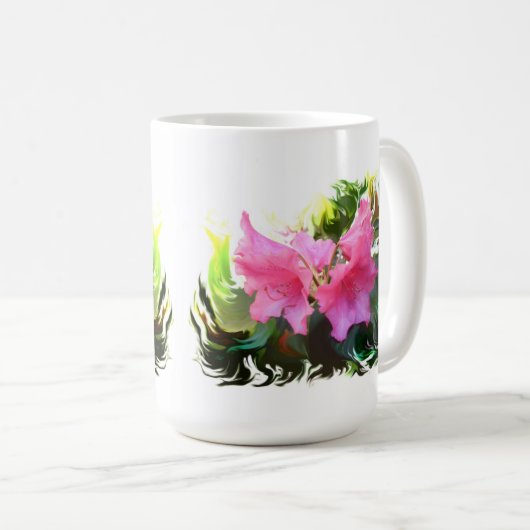Azalea Blume Kaffeetasse (VorderseiteRechts)