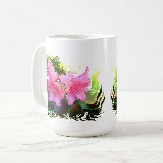 Azalea Blume Kaffeetasse (Vorderseite Links)