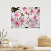 Azalea Blume Kunstdrucke Rosa Azaleen Poster (Küche)