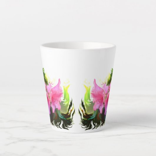 Azalea Blume Milchtasse (Vorderseite)
