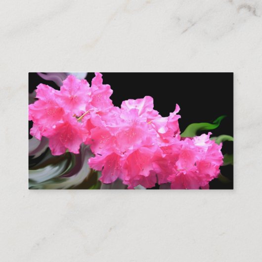 Azalea Blume Visitenkarte (Rückseite)