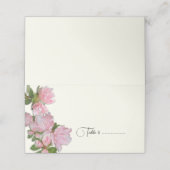 Azalea Blume Zartentente Escort oder Platzkarten (Außenseite Aufgefaltet)