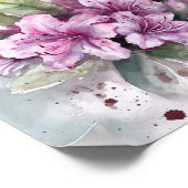 Azalea Digitale Aquarellbilder Poster (Ecke)