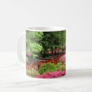 Azalea Festival: Nezu Shrine, Japan Postcard Kaffeetasse