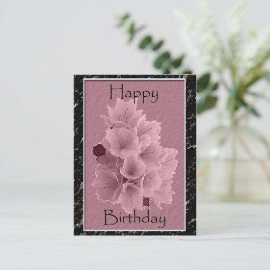 Azalea Geburtstagskarten Postkarte (Stehend Vorderseite)