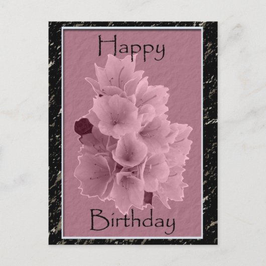 Azalea Geburtstagskarten Postkarte (Vorderseite)