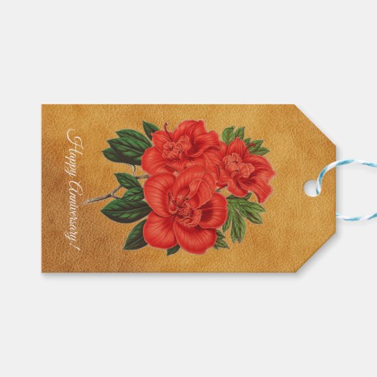 Azalea (indica) Großherzogin Geschenkanhänger (Vorderseite (Horizontal))