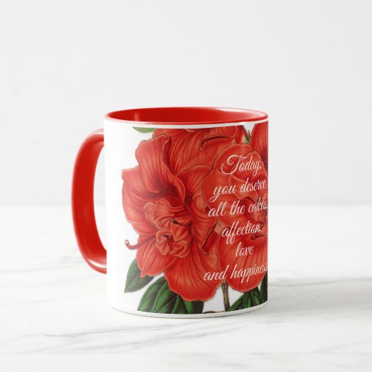 Azalea (indica) Großherzogtum, glücklich Tasse (Vorderseite Links)