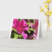 Azalea, Karte (Gelbe Blume)