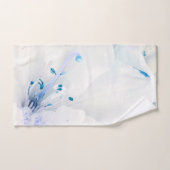*~* Azalea Kunstmalerei Blume Aquamarin blau Badhandtuch Set (Handtuch)