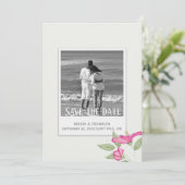 Azalea Save the Date Karte (Stehend Vorderseite)