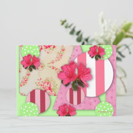 Azalea Scrapbook Save the Date (Stehend Vorderseite)