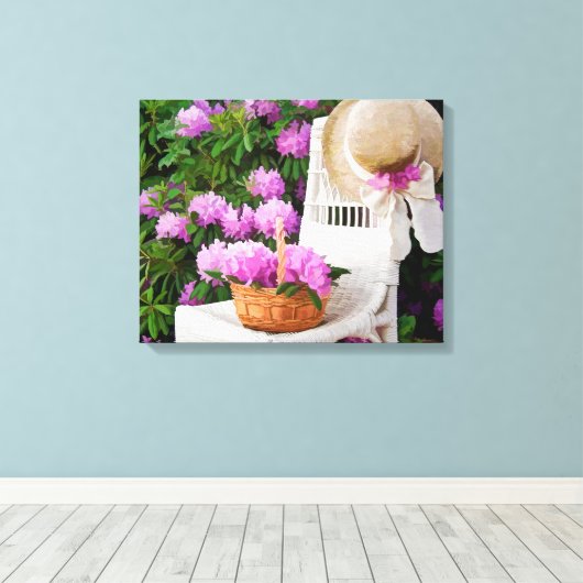 Azalea Summer Leinwanddruck (Insitu (Holzboden))