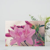 Azaleas Briefpapier (Stehend Vorderseite)