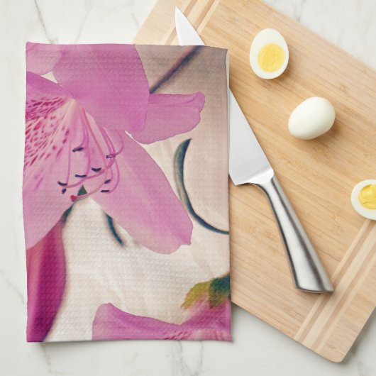 Azaleas Geschirrtuch (Viertel Falte)