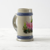Azalee Blume Bierglas (Vorderseite Links)