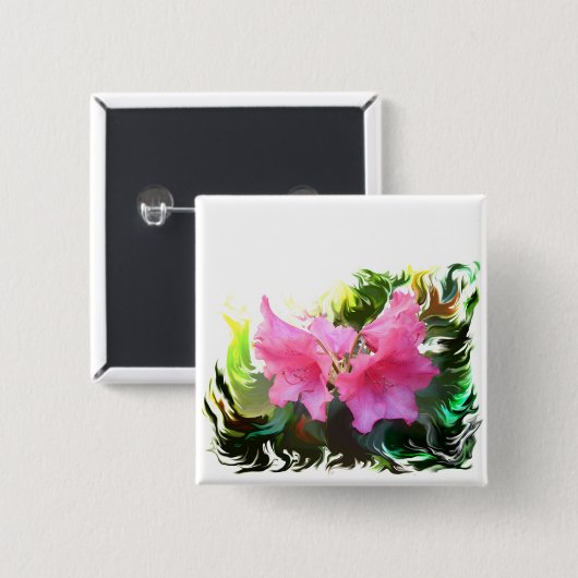 Azalee Blume Button (Vorne & Hinten)