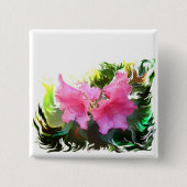 Azalee Blume Button (Vorderseite)