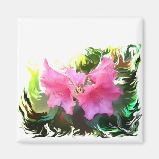 Azalee Blume Magnet (Vorne)