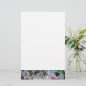 Azaleen-Blumen-Garten-Schreibwaren Floral individu Briefpapier (Stehend Vorderseite)