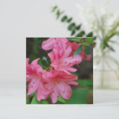 Azaleen-Bush-Einladungen Einladung (Stehend Vorderseite)