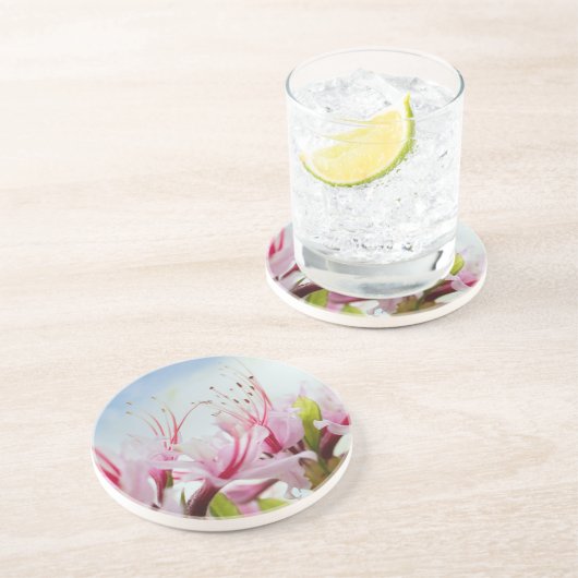 Azaleen Getränkeuntersetzer (Seite)