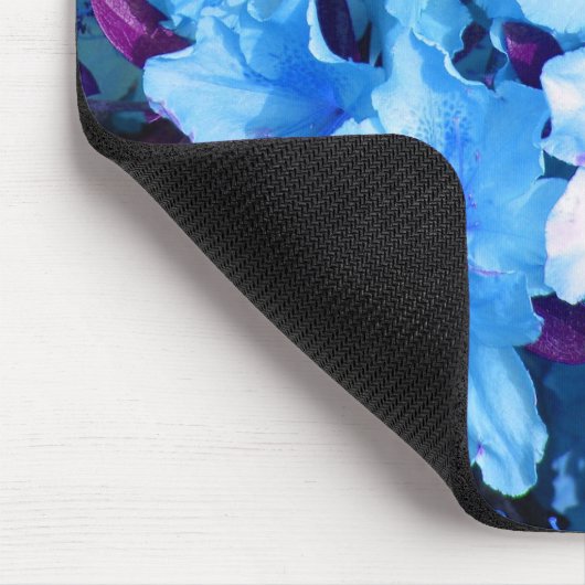 Azaleen im Blau Mousepad (Ecke)