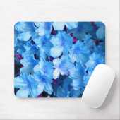 Azaleen im Blau Mousepad (Mit Mouse)