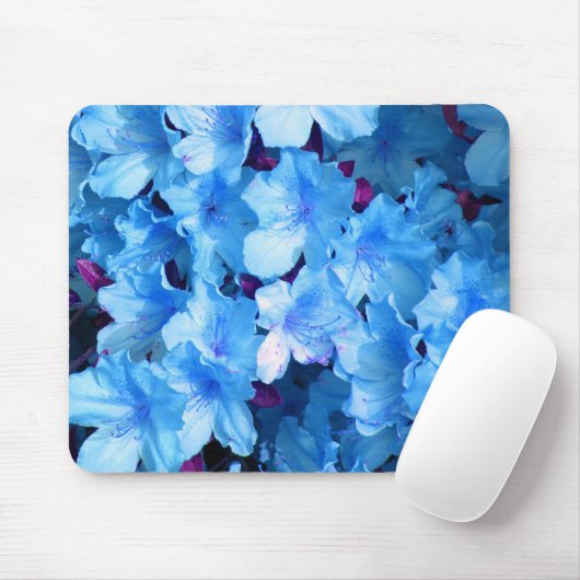 Azaleen im Blau Mousepad (Mit Mouse)
