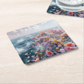 Azaleen Rechteckiger Pappuntersetzer (angewinkelt)