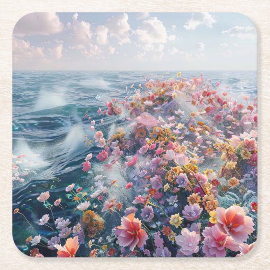 Azaleen Rechteckiger Pappuntersetzer (Vorderseite)