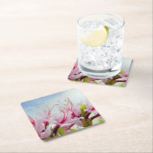 Azaleen Rechteckiger Pappuntersetzer (Vor Ort)