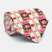 Azaleen-Stil der 50er Jahre Krawatte (Gerollt)