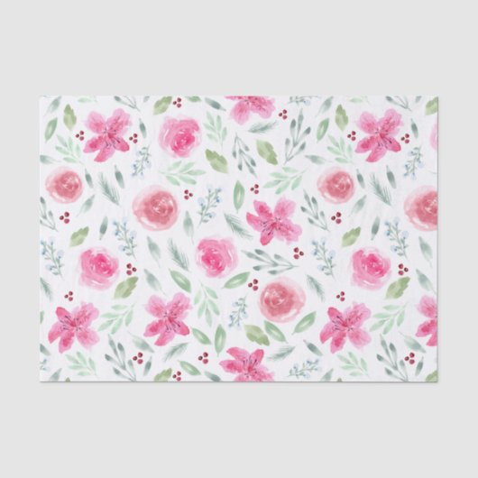 Azaleen und Rose Seidenpapier (Vorderseite)