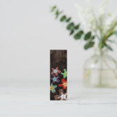 Azaleen-Visitenkarte Mini Visitenkarte (Stehend Vorderseite)