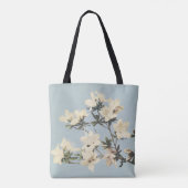 Azaleenblüten in Creme mit Monogramm Tasche (Rückseite)