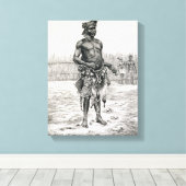 Azandeh Binsa oder Hexendoktor Leinwanddruck (Insitu (Holzboden))