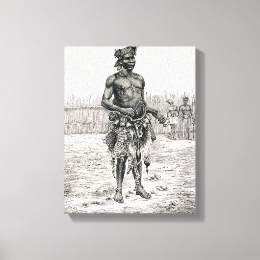 Azandeh Binsa oder Hexendoktor Leinwanddruck (Vorderseite)