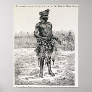 Azandeh Binsa oder Medizinmann Poster