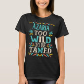 AZARIA Name Niedlich Retro Girls Wildblume AZARIA T-Shirt (Vorderseite)