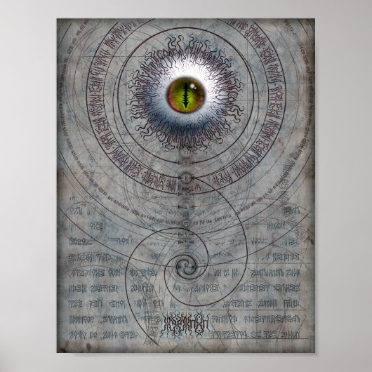 AZATHOTH 8,5 x 11 Poster (Vorne)