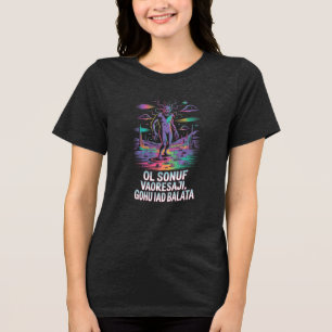 Azathoth Lovecraft Halloween Okkultes T-Shirt Tri-Blend Shirt