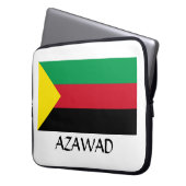 Azawad Flag Laptopschutzhülle (Vorderseite Links)
