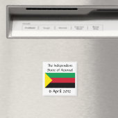 Azawad Flag Magnet (In Situ (Geschirrspüler))
