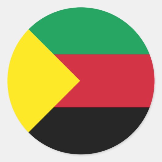Azawad Flag Runder Aufkleber (Vorderseite)